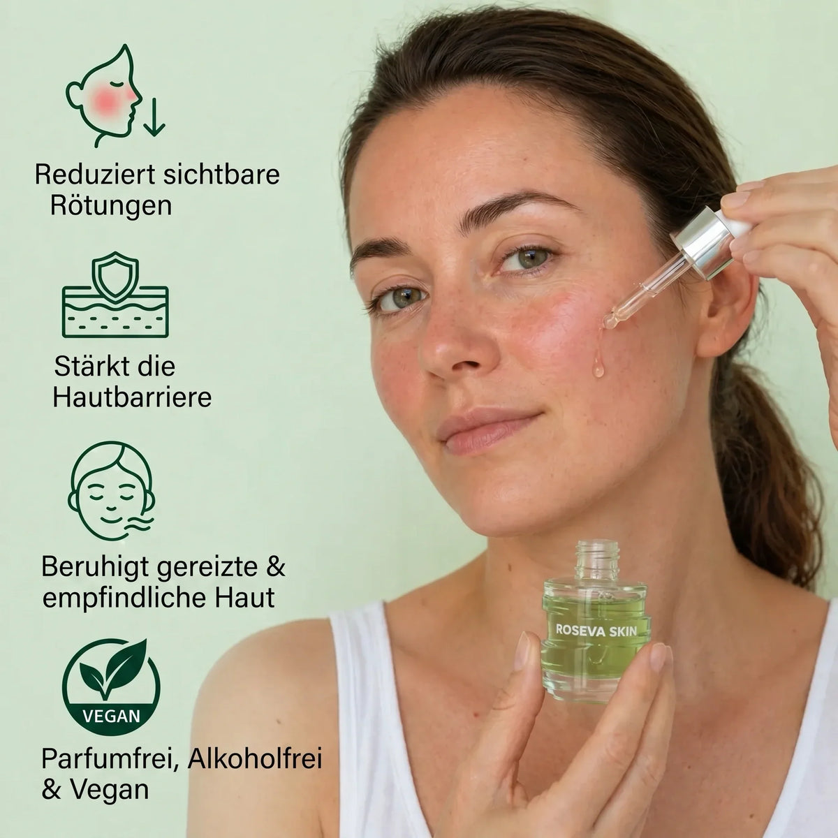 Roseva Azelainsäure-Creme für ruhige, ausgeglichene Haut