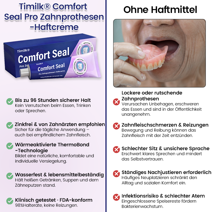 Comfort Seal Pro Zahnprothesen-Haftcreme