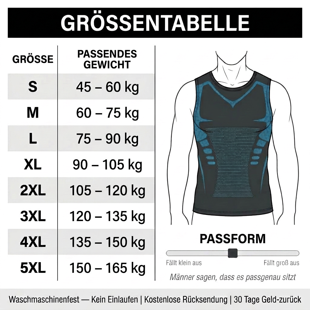 Formiva™ Figurformendes Shirt für sofortige Kontur und Halt